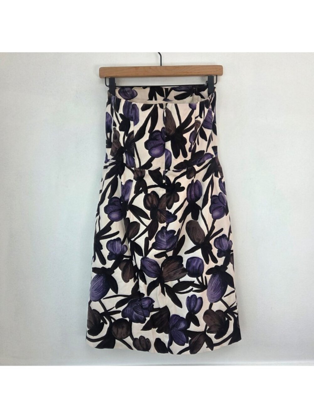Banana Republic Strapless Cocktail Dress Spring Watercolor Floral Women's 6 - Picture 2 of 6